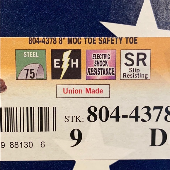 Thorogood Lace Up Moc Toe Safety Toe Work Boots - Picture 8 of 8